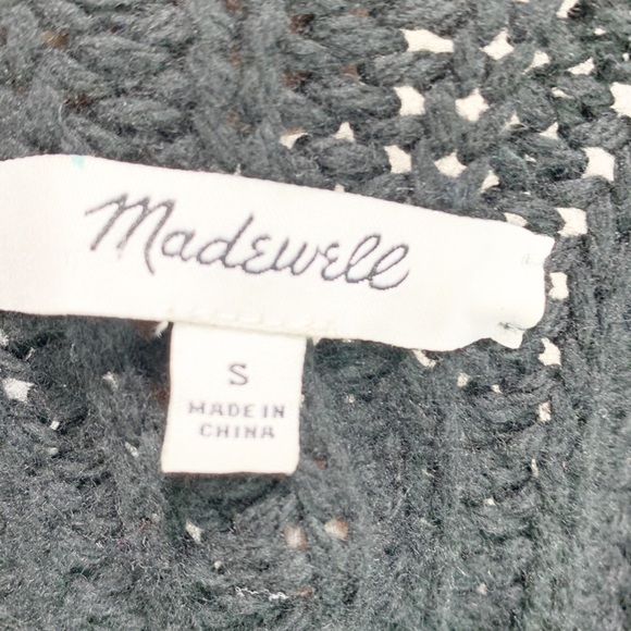 Madewell Mock Neck Side-Button Pullover Wool Blend Sweater Small - Picture 8 of 11